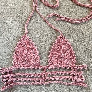 Crochet Chenille Top